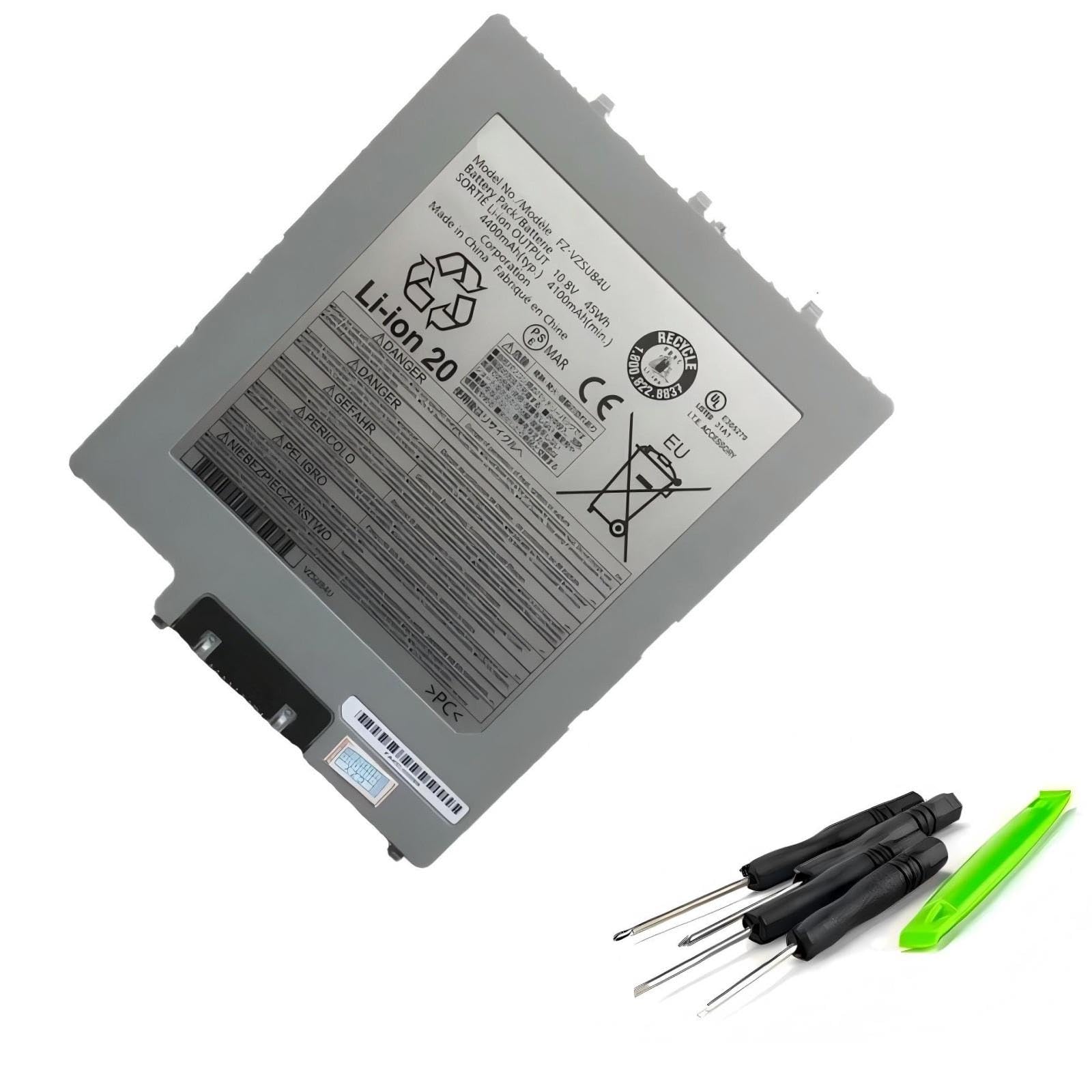 Compatibile per Panasonic Tablet, Batteria FZ-VZSU84U/FZ-VZSU84R | For batteria portatile FZ-G1, FZ-VZSU84A2U/FZ-VZSU88U (45Wh).