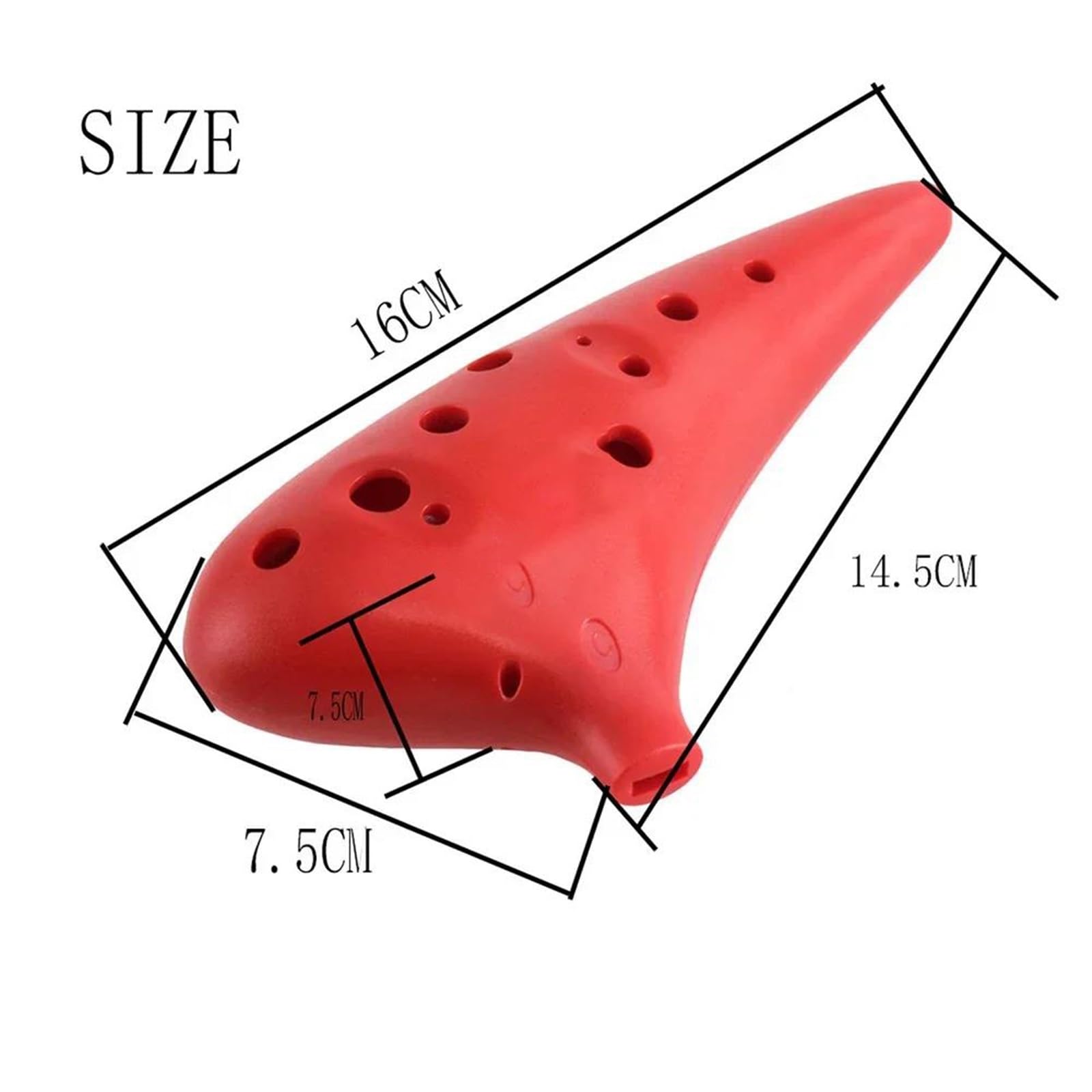 Set Ocarina Ocarina A 12 Fori In Plastica ABS Adatta Agli Amanti Della Musica Dotata Di Borsa Per Il Trasporto