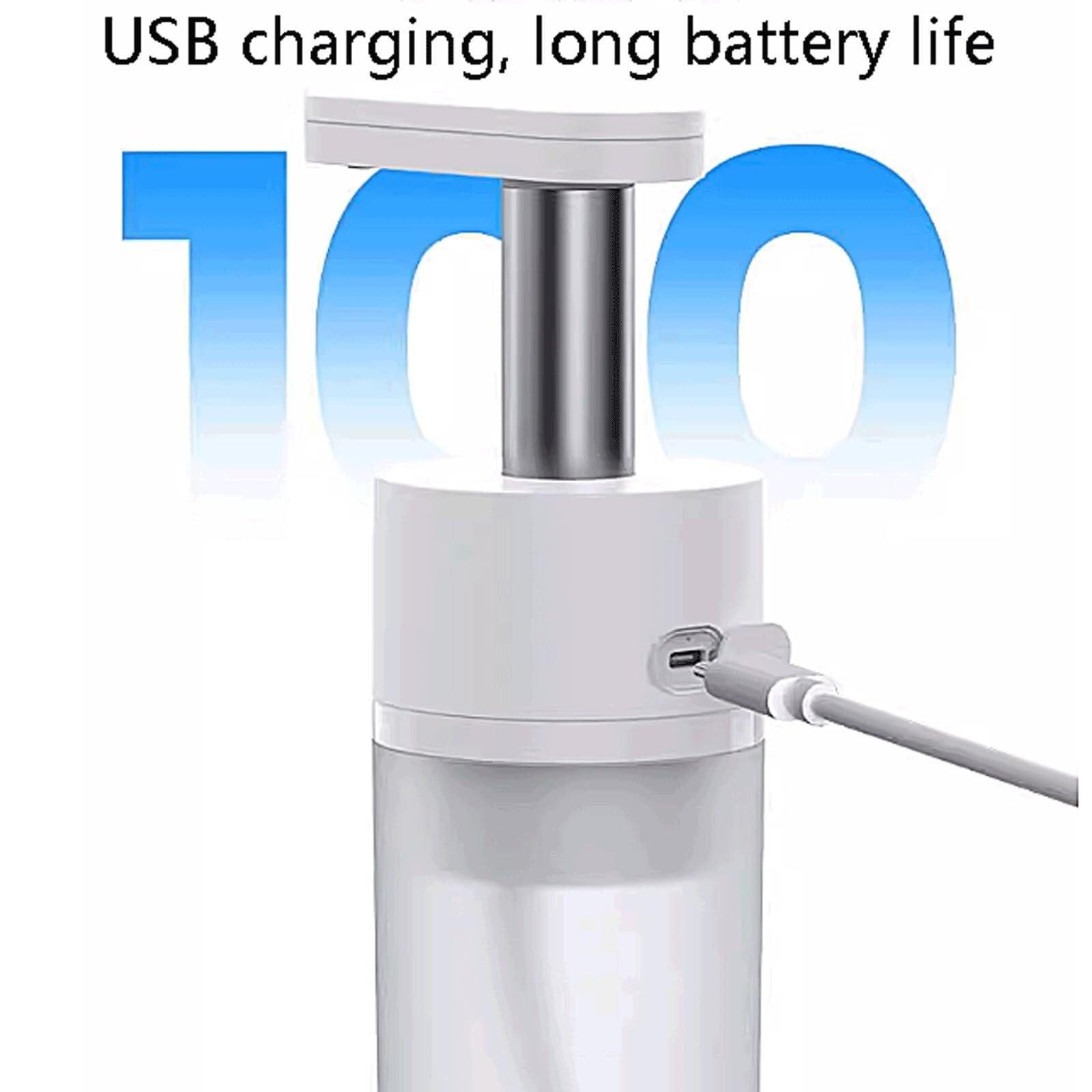 Dispensador Jabon Baño Ducha Dispensador Automático De Jabón Espuma Plástico, Loción para Encimera, Botella Recargable Dosificador Champu
