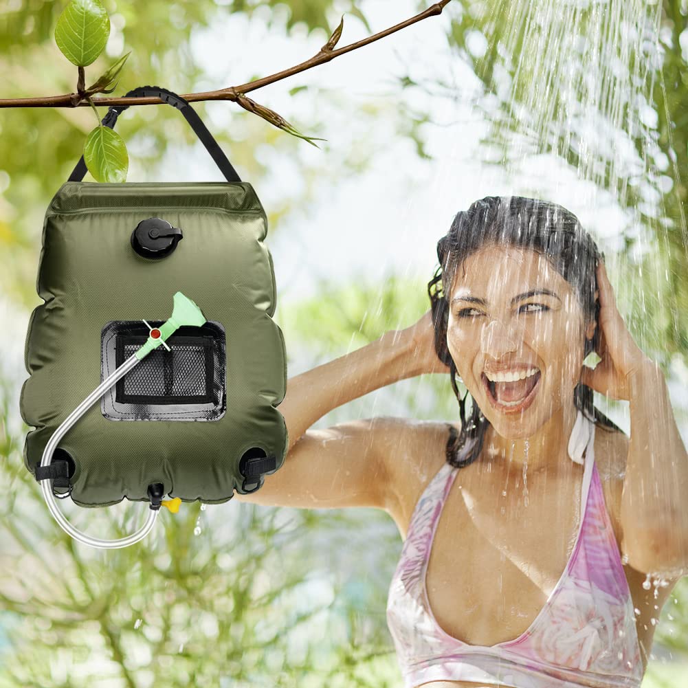 FONWUJIOT Solardusche 20L - Tragbare Camping Dusche Mit Temperaturanzeige Für Outdoor Abenteuer