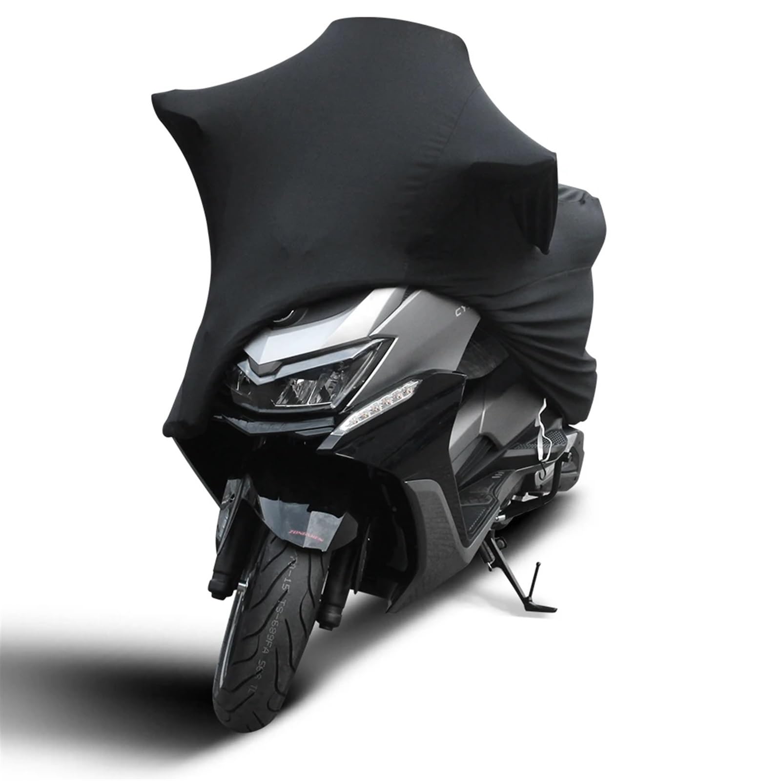 Copertura Biciclette Copertura universale for moto for da esterno elastica completa contro polvere Protezione solare UV for bici Accessori de Corsa MTB Elettrica(Black)