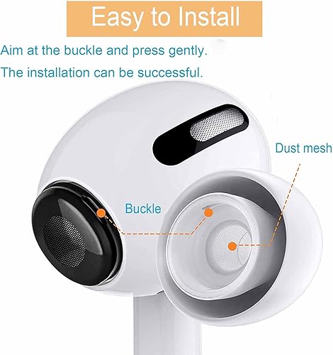 Miniatura 2 de 12 pares de almohadillas de repuesto para Airpods Pro y Airpods Pro 2nd, caben en la funda de carga (12)