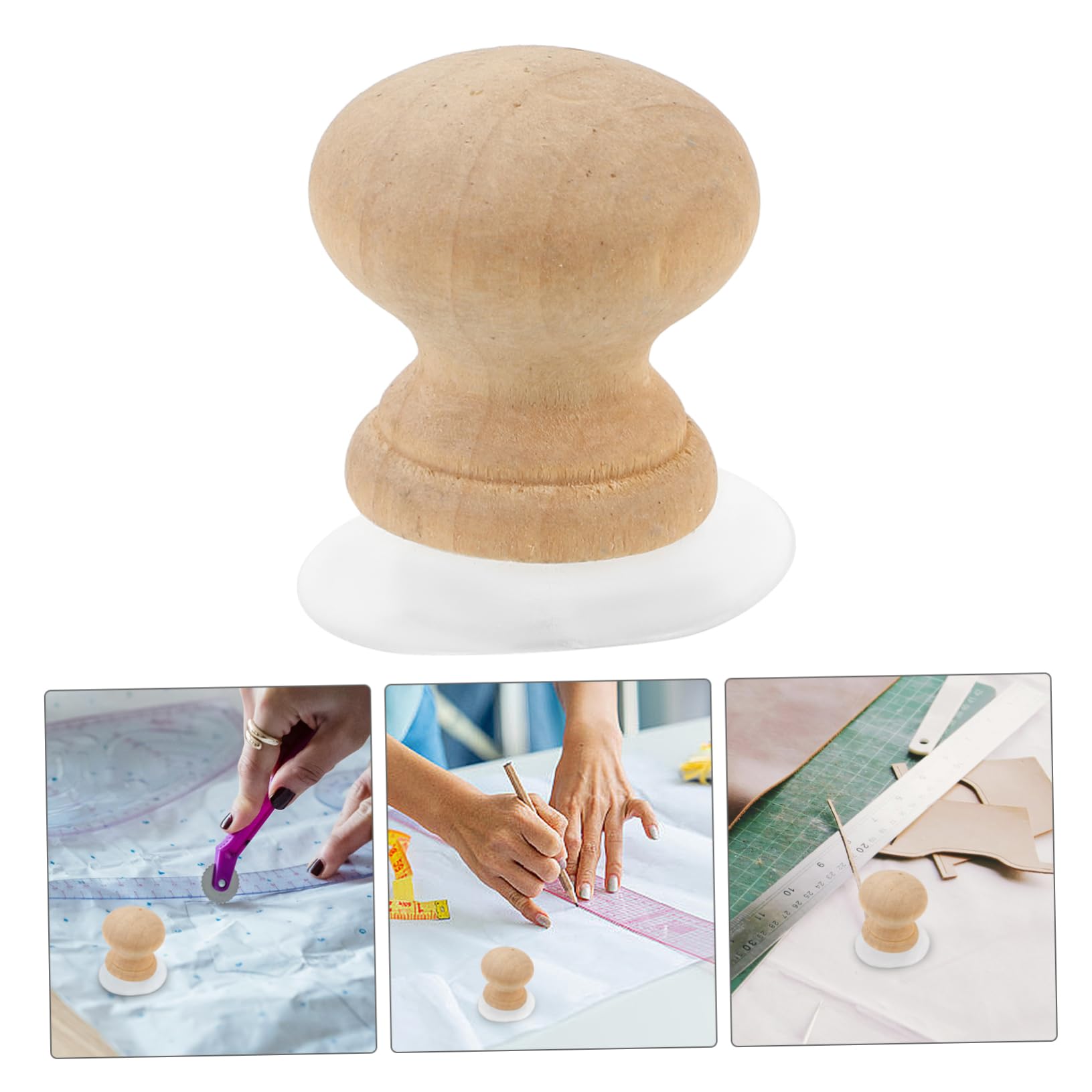 STOBOK 4 Stück Sauglineal Material zum Nähen Stoffschere Nählineal Schneiderkreide Quilt-Vorlagen nähwerkzeug nähmaschinenzubehör Lineal-Bewegungswerkzeug Quilt-Werkzeuge Holz Beige