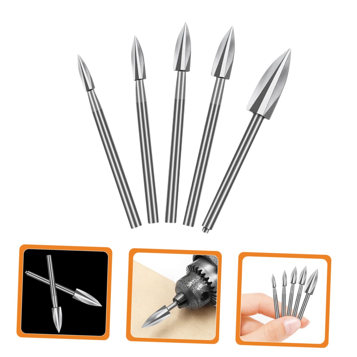 SHINEOFI 4 set Set Di Punte Per Trapano Elettrico Per Lavorazione Del Legno Accessori Fai Da Te Per Lavorazione Del Legno Kit Per Trapano Punte Per Trapano Utensili Per 5 pezzi*4