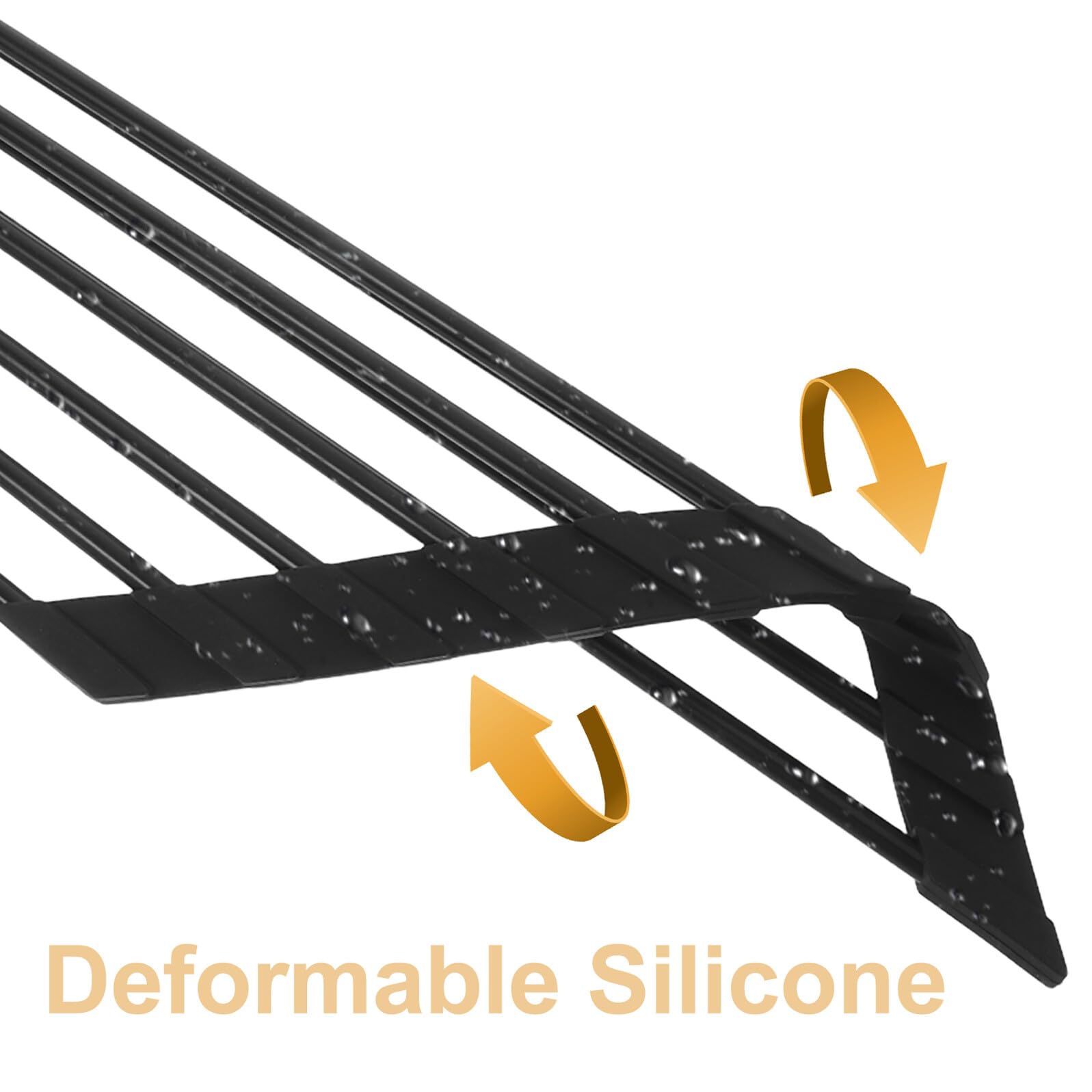 Escurridor triangular de acero inoxidable para fregadero, escurridor de platos con silencio de drenaje rápido, diseño que ahorra espacio para encimeras limitadas, ideal para cocina