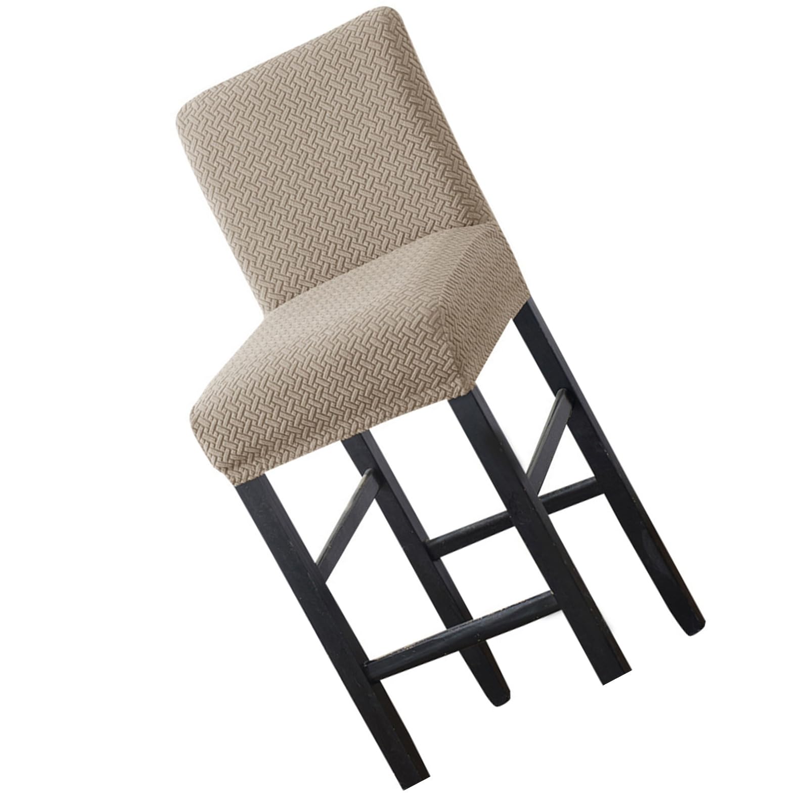 carotoe Durability Polyester Chair Covers for Stools and Dining Chairs Slipcovers with Back Easy Installation and Maintenance Removable Chair Covers