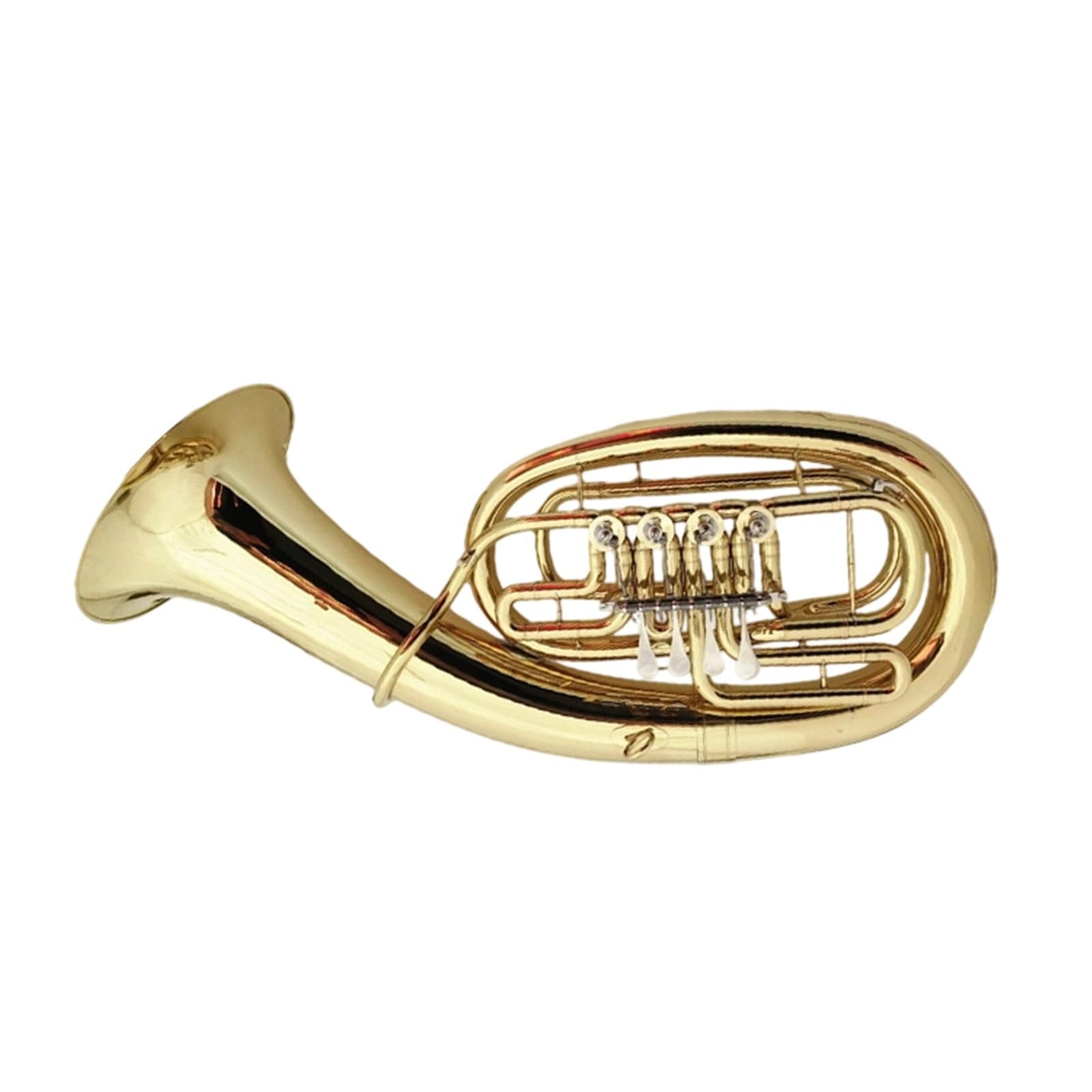 Kit Deuphonium Euphonium À Quatre Touches Instrument Cuivres Occidental Si Bémol Doré Pour Débutant