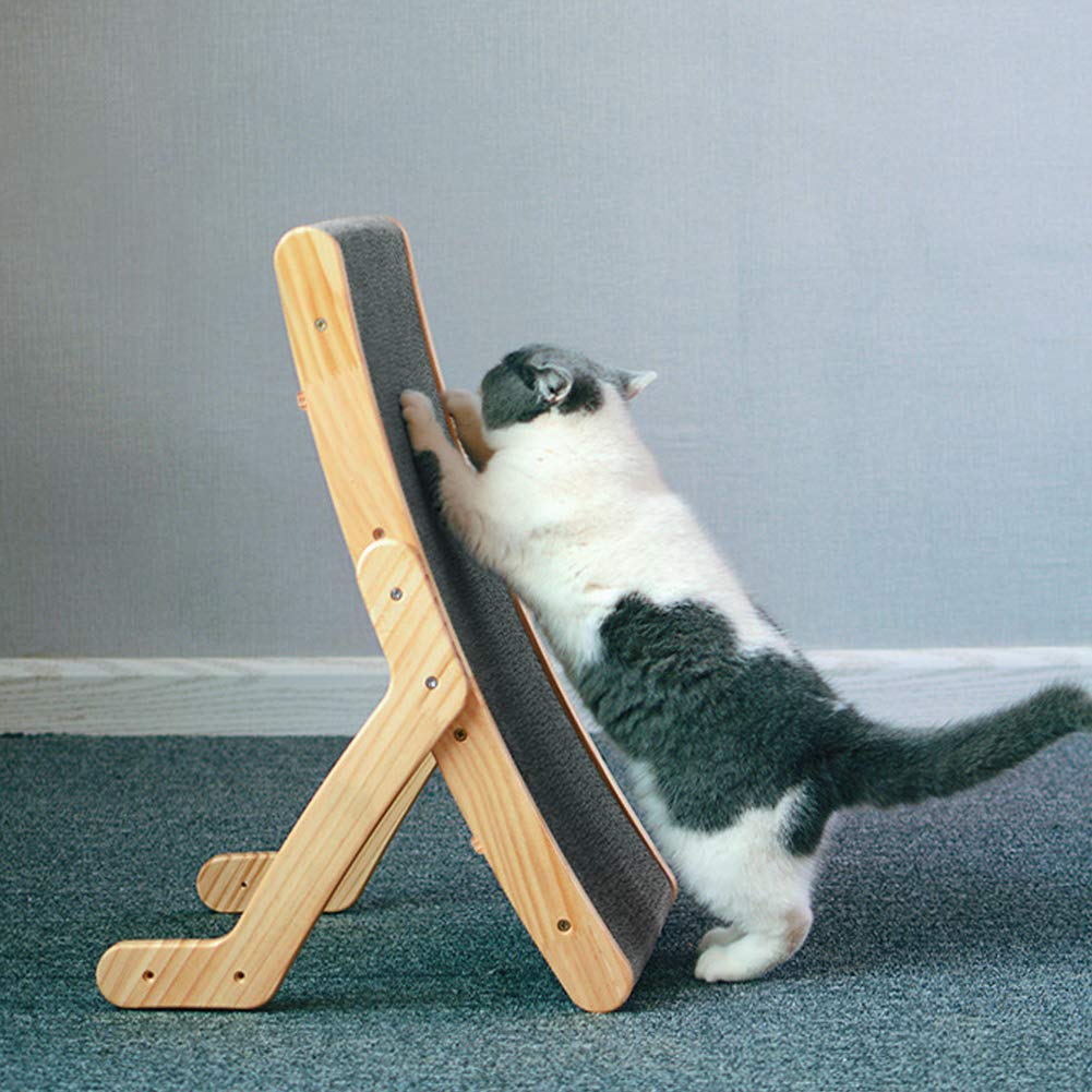 Cama De Salón Rascador para Gatos, Poste Rascador Vertical De Cartón para Gatos, Protector De Muebles con Almohadilla Rascadora De Cartón Ondulado para Gatitos De Interior, Juguete para Adultos