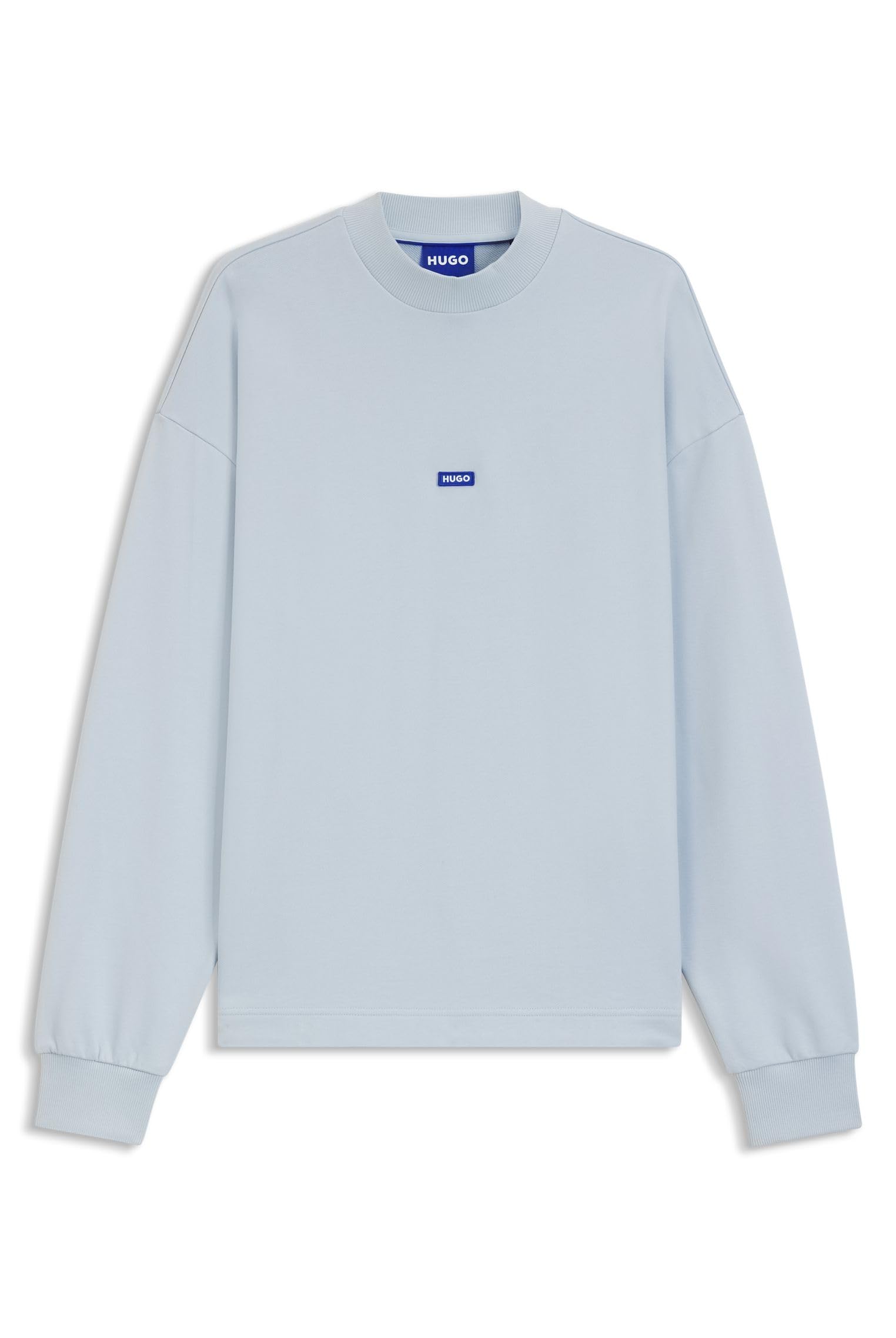 Hugo Men's Cotton Relaxed Fit Crew Sweatshirt - Open Blue - XL