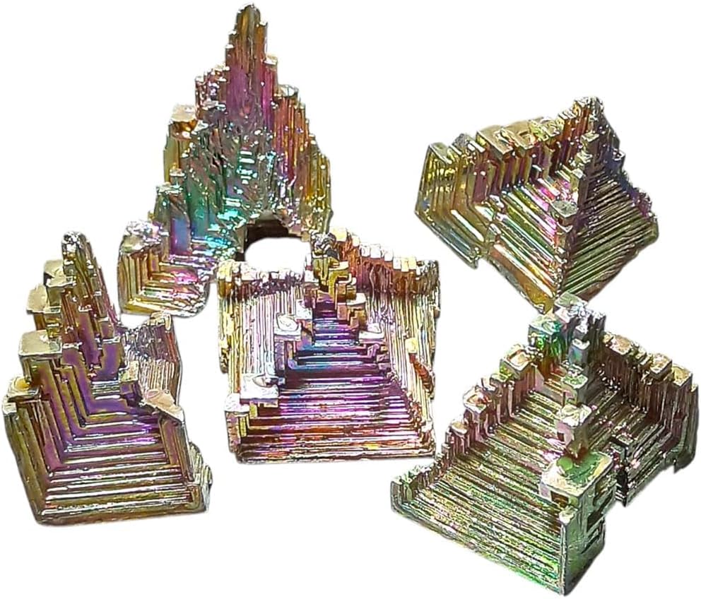 Aldomin Bismuth Crystal Reiki Healing Stone 60-70 Gram 1 Single Stone
