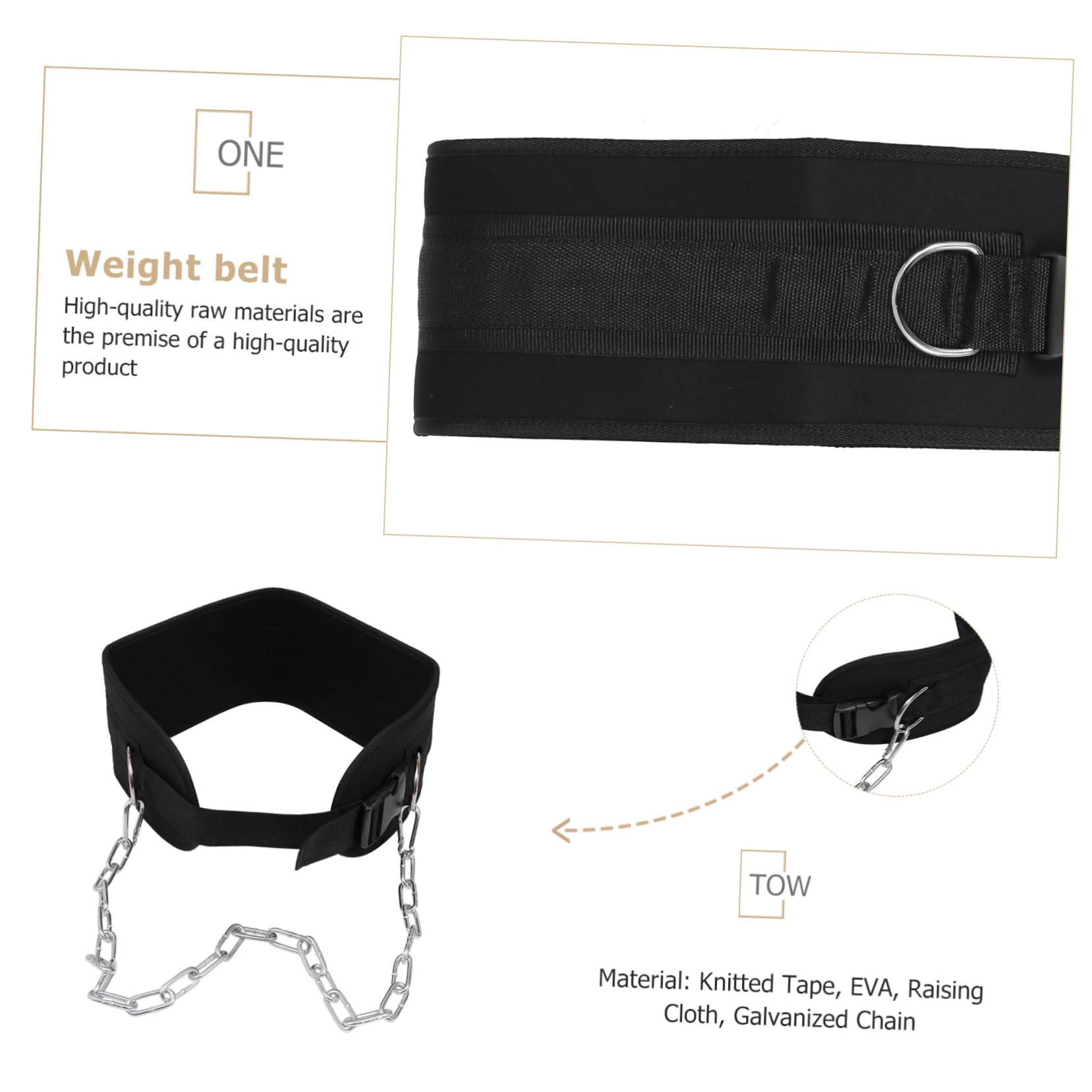 KOMBIUDA 1pezzi Cintura Zavorra Per Sollevamento Pesi Supporto Ergonomico Per Allenamenti Di Bodybuilding e Fitness Materiale Resistente