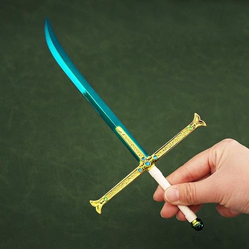 Miniatura 5 de Figura de acción de metal Drácula Mihawk de drácula de metal a escala 15, figura de acción, colección de juegos, espada, suministros de regalo,