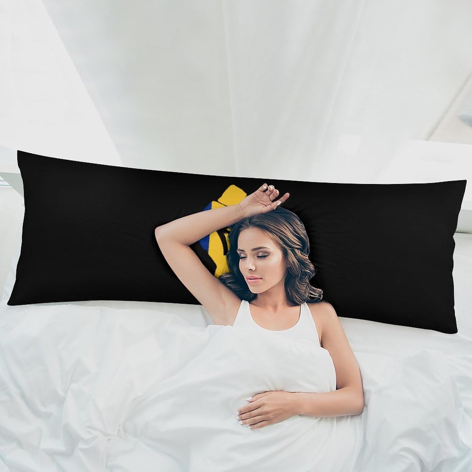 Barbados Barbadians Fist Body Pillow Cover Long Cushion 18.9x53.1 Inch | pillowcase,bed decor,farmhouse,sofa