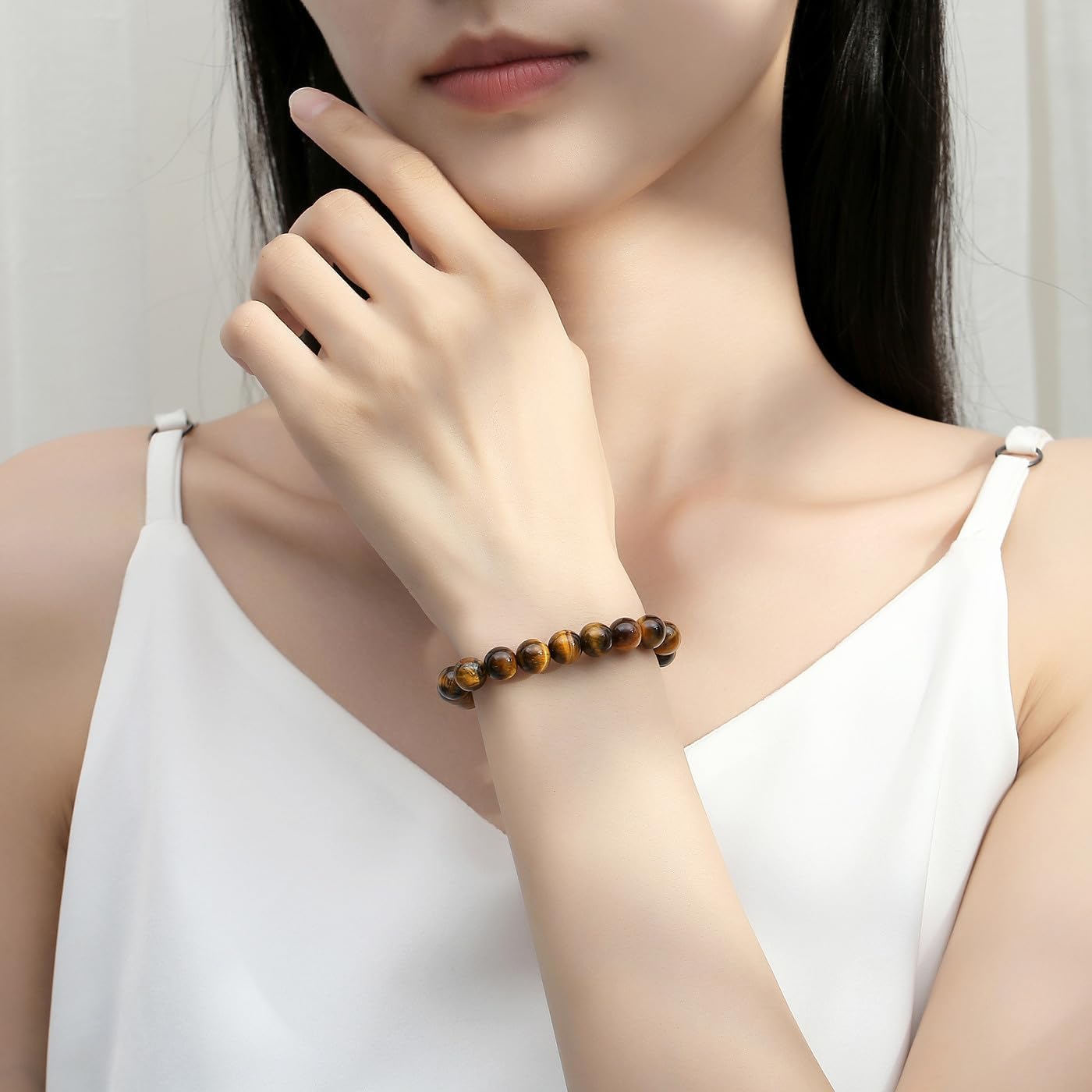 XIANNVXI Tigers Eye Bracelets & Necklace