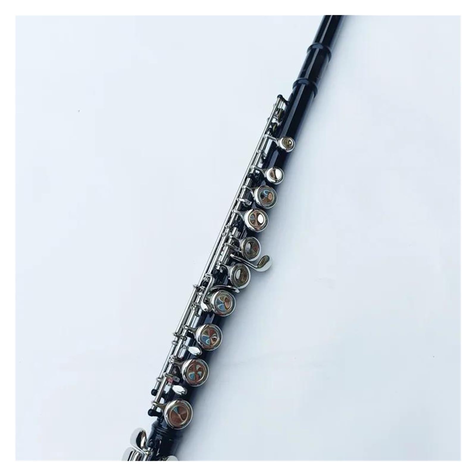 flet prosty BK16 Hole Flet Instrument dęty drewniany Klawisz zamknięty Plus Klawisz E Klawisz C Niklowany flet z pozytywką