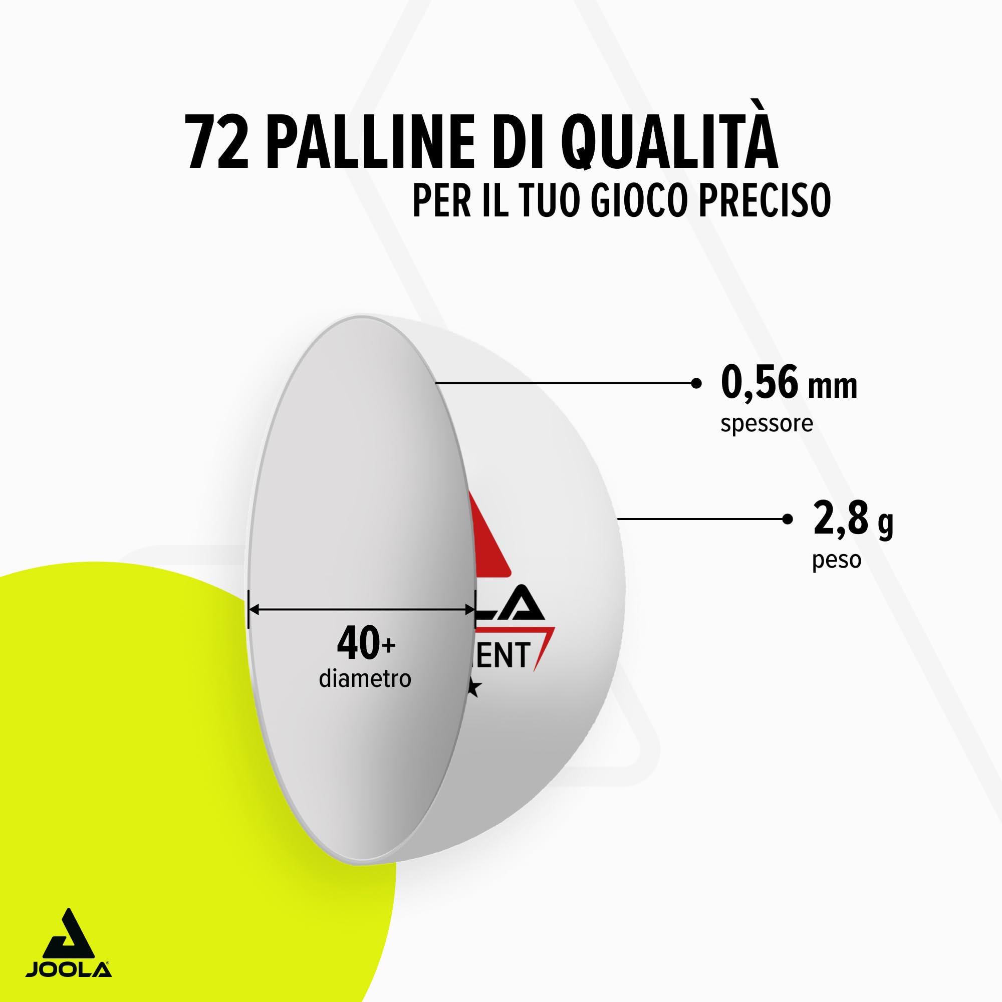 JOOLA Ping Pong Balls - Premium Table Tennis Balls