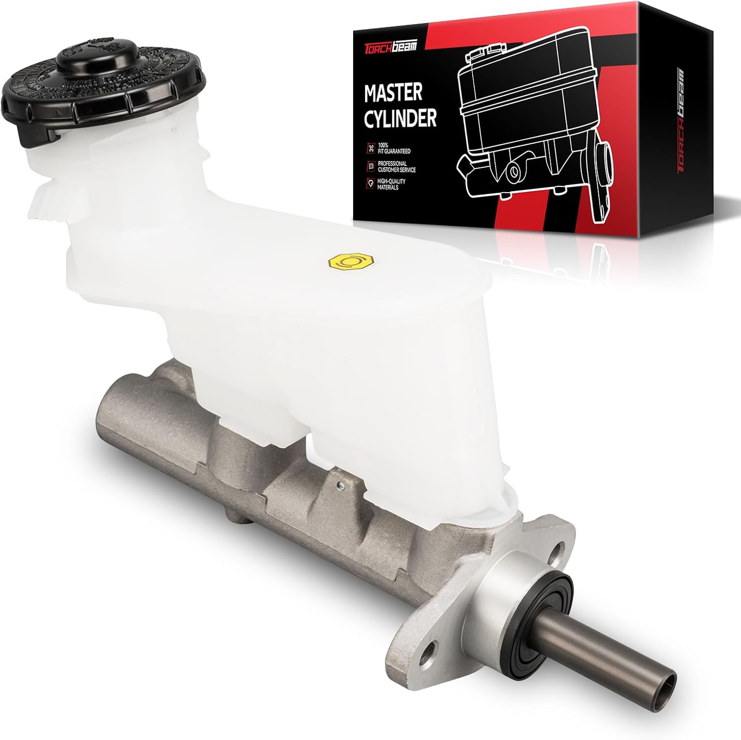 Torchbeam Brake Master Cylinder with Reservoir, Direct Fit Replacement for Acura TL 2005-2008, DOT Approved, Aluminum Alloy, Includes Mounting Hardware