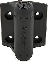 National Hardware Truclose N346-206 Narrow Spring Self-Closing Gate Hinges, Black Polymer 2-Pack, 3-13/16"x2-1/2", 55 lbs SWL