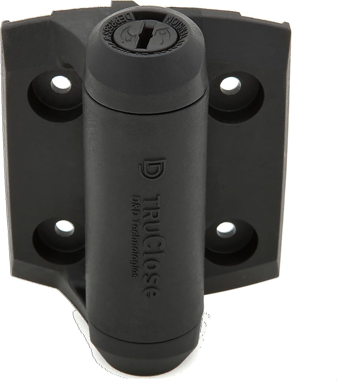 Self-Closing Gate Spring Hinge, Black, 2-Pk. -N346-206