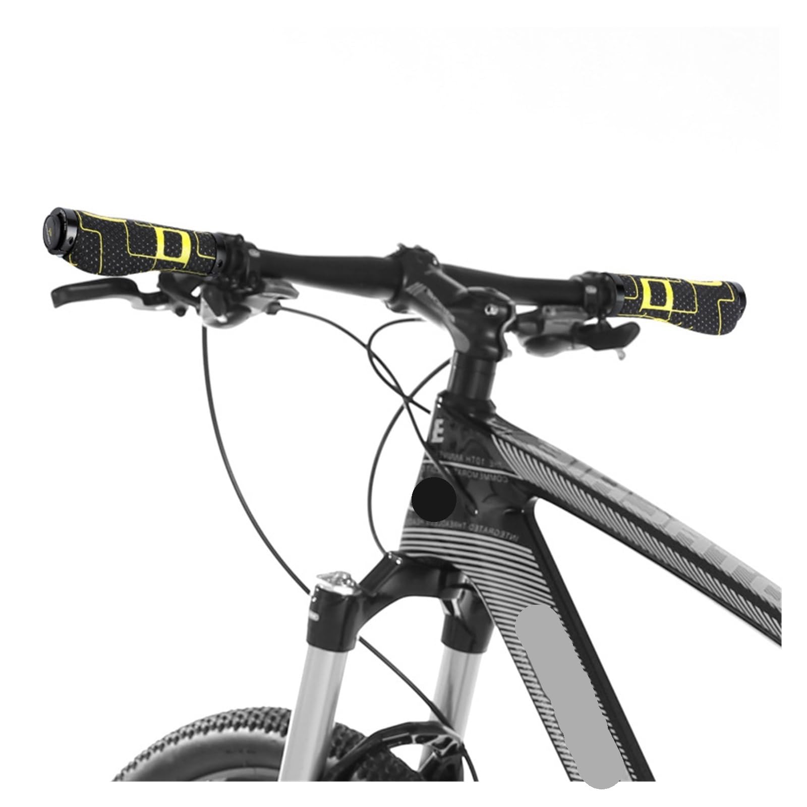 Impugnature di bici Manopole For Bicicletta In Gomma Antiscivolo Blocco For Mountain Bike Sul Manubrio Della Bicicletta Copertura 2 ~ 2,5 Cm Manopole Antiscivolo For Ciclismo Su Strada MTB Impugnature