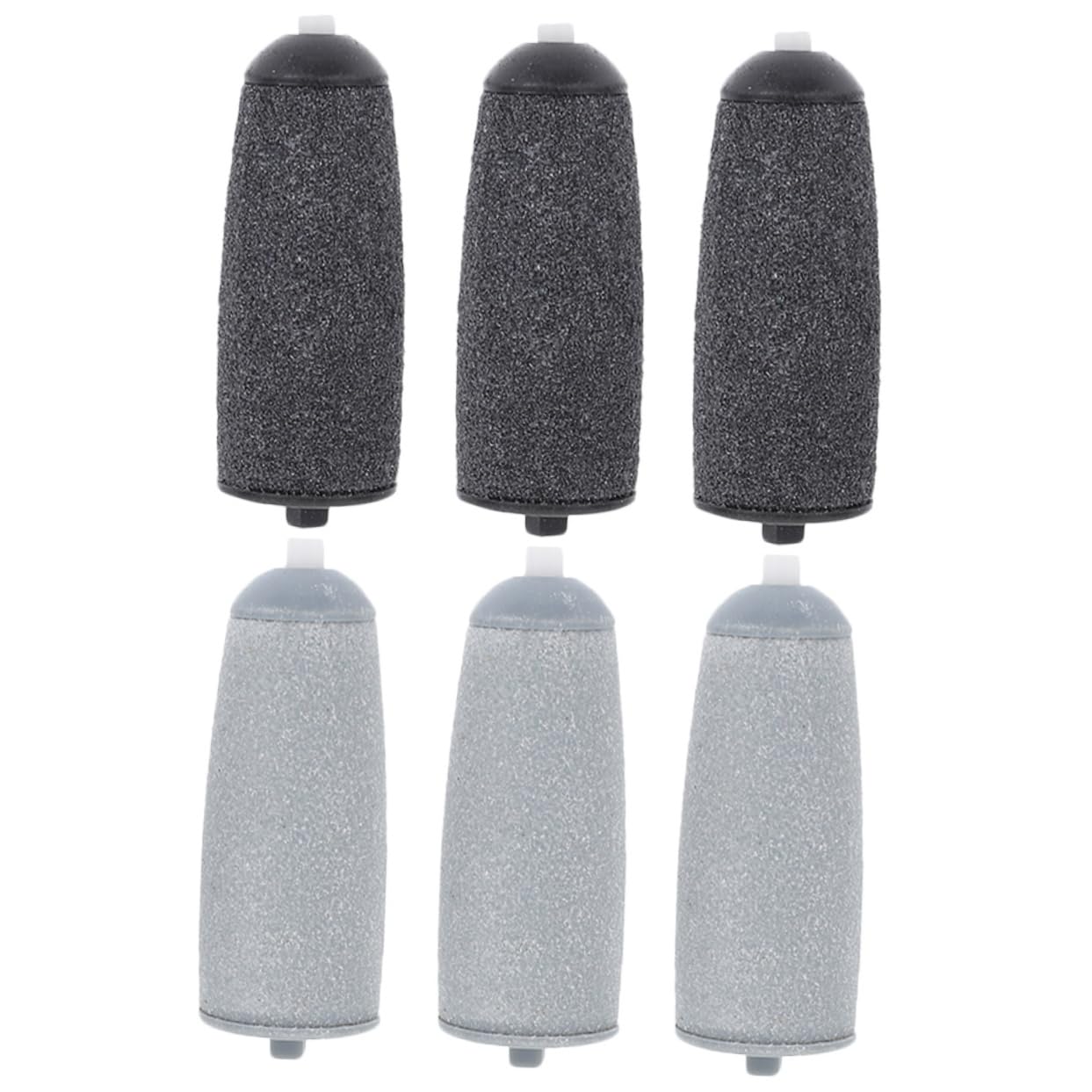 FRCOLORFRCOLOR 6pcs Foot Grinder Replacement Head Foot File Roller Heads Pedicure Wand for Feet Micro Pedi Replacement Rollers Electronic Tools Dead Removing Tools Quartz Plastic Supplies