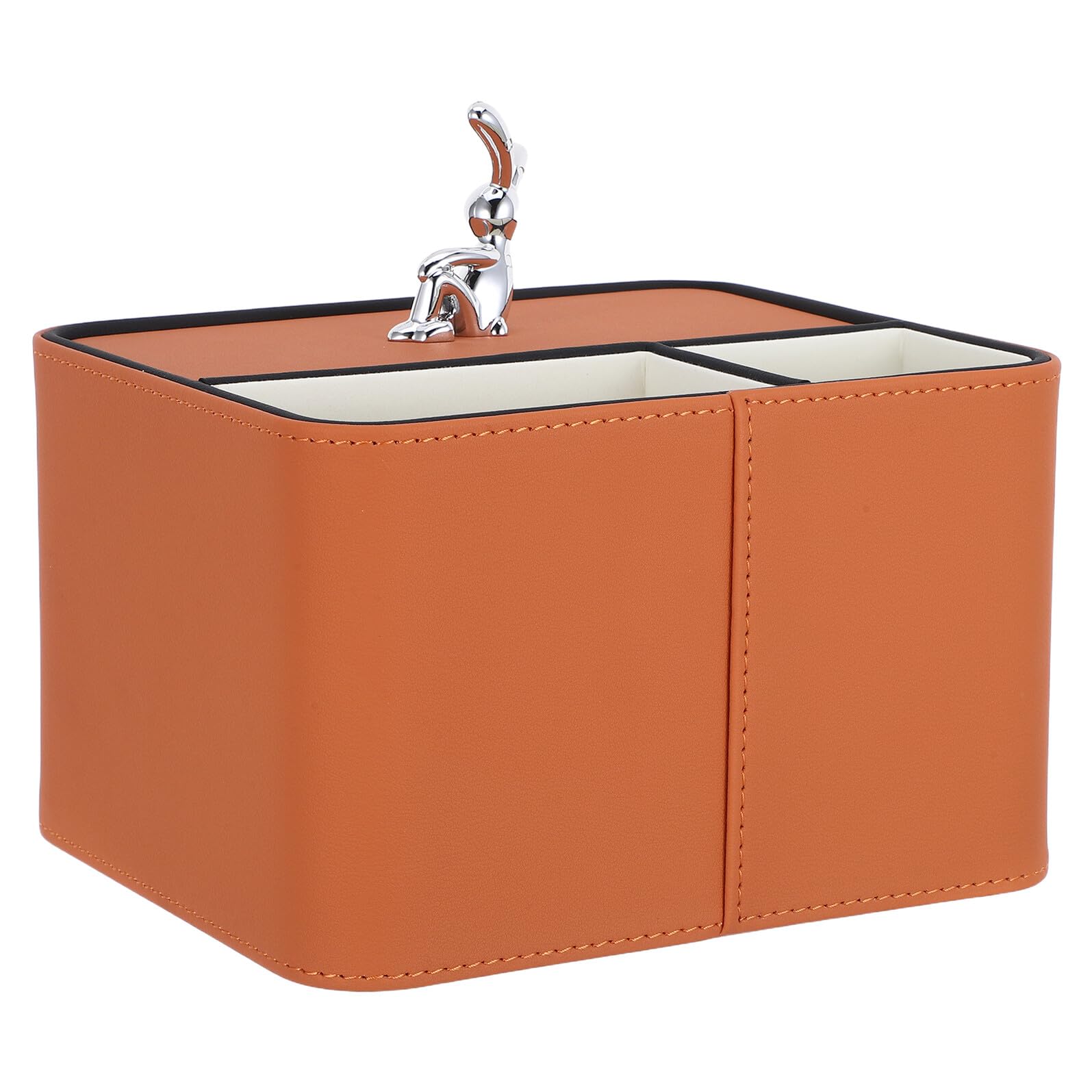 Boîte à mouchoirs orange pour salon et table basse moderne Levemolo