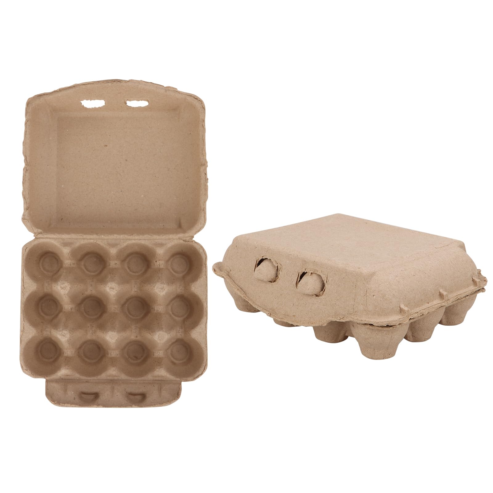 30 Pack Vintage Egg Cartons Blank Natural Pulp Egg