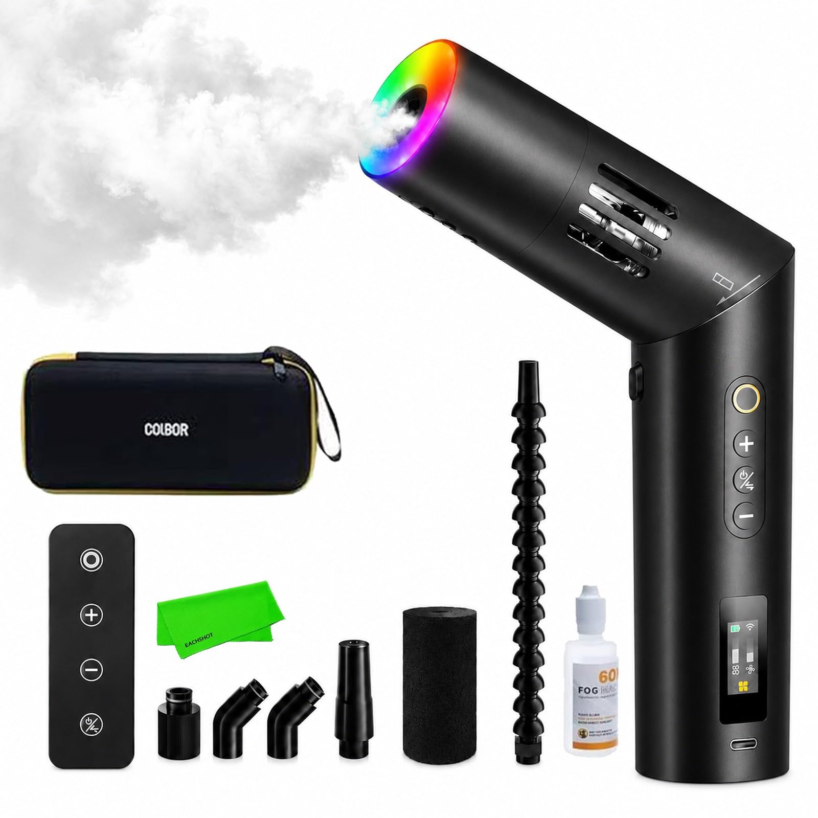 COLBOR CineFlare CF5 フォグマシン Amazon.com: COLBOR CF5 40W Portable Fog Machine with RGB for