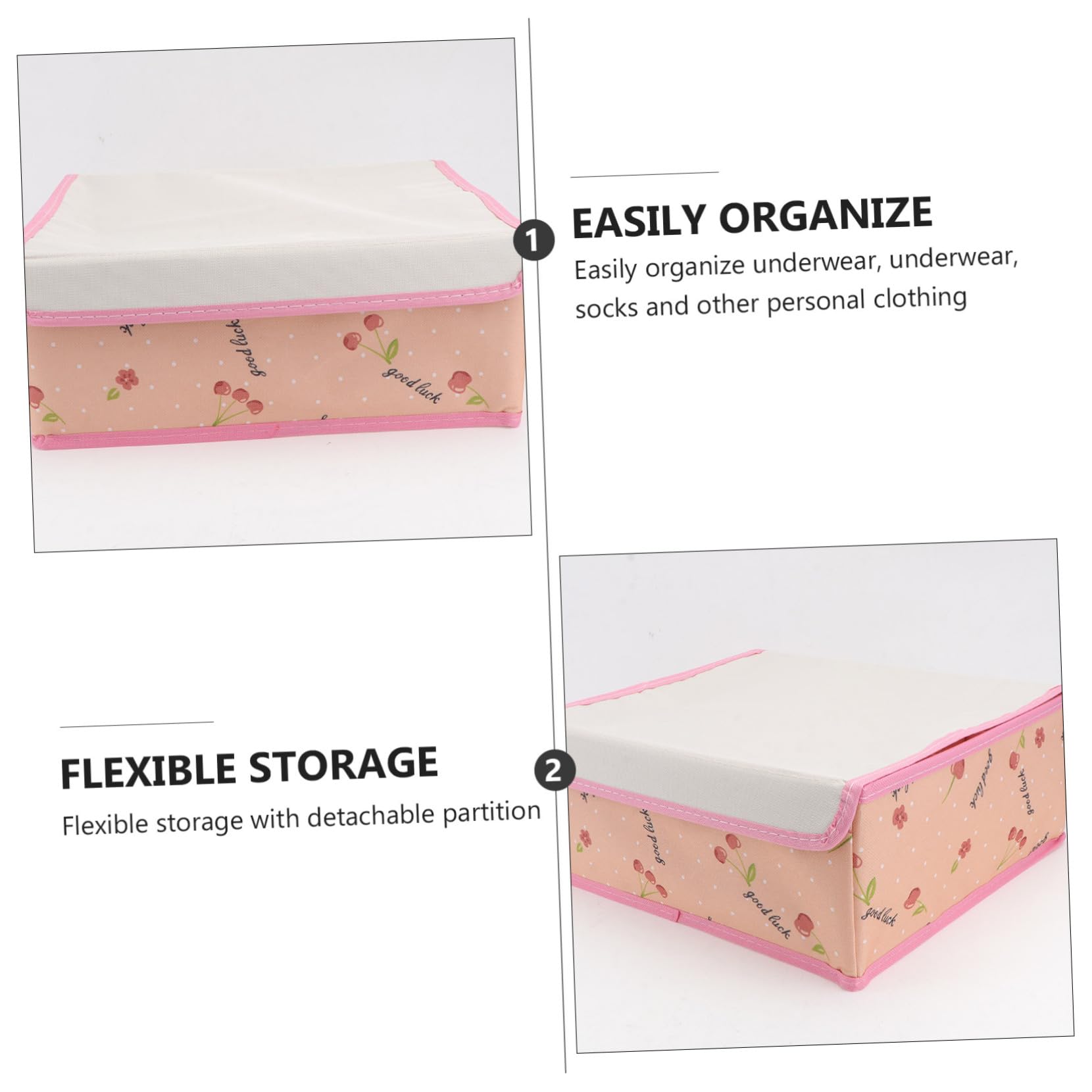 GALPADA 1pezzi Scatola Portaoggetti Scomparti Organizer per Calzini e Biancheria Intima Custodia per Biancheria Intima Custodia per Reggiseni Scatola Portaoggetti