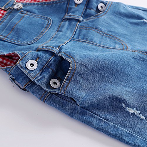 Kidscool Space Baby & Little Boys/Girls Denim Overalls,Jean Workwear,Light Blue,12-18 Months #TOP4