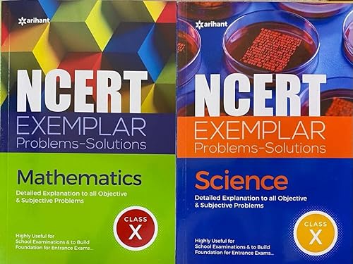 NCERT Exemplar Problems-Solutions Science, Mathematics Class 10th (Combo Set of 2 Books )