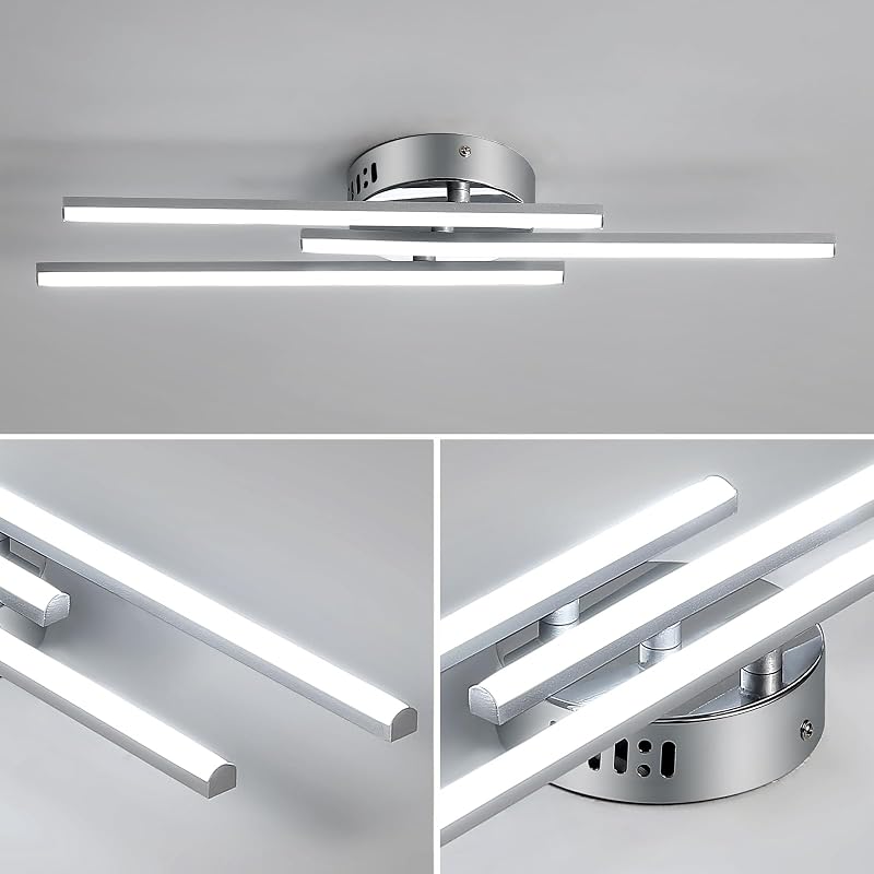 Comely LED mennyezeti lámpa 18W, 6500K hideg fehér, modern design nappalihoz hálóhoz