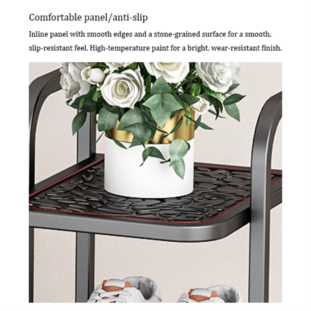 Zapatero Vertical Resistente, Organizador de Zapatos Alto de Metal, Estante esquinero para Zapatos Que Ahorra Espacio, Estante para Zapatos Independiente, para Entrada, Dormitorio, Dorado (6layer)