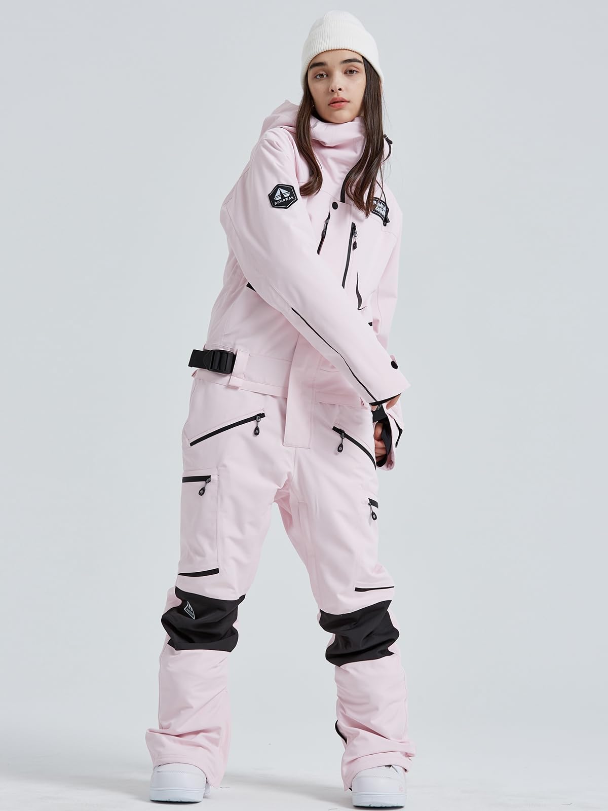 HOUZONIY Combinaison de ski une pièce pour femme - Combinaison de ski - Combinaison de ski - Combinaison de ski - Combinaison pour femme - Snowboard - Sport de plein air