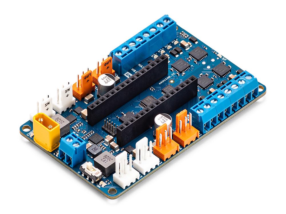 Arduino Nano Motor Carrier [ABX00041] - Placa de expansión para controlar Motores, Ideal para proyectos de robótica y Aplicaciones DIY Nano IDE.