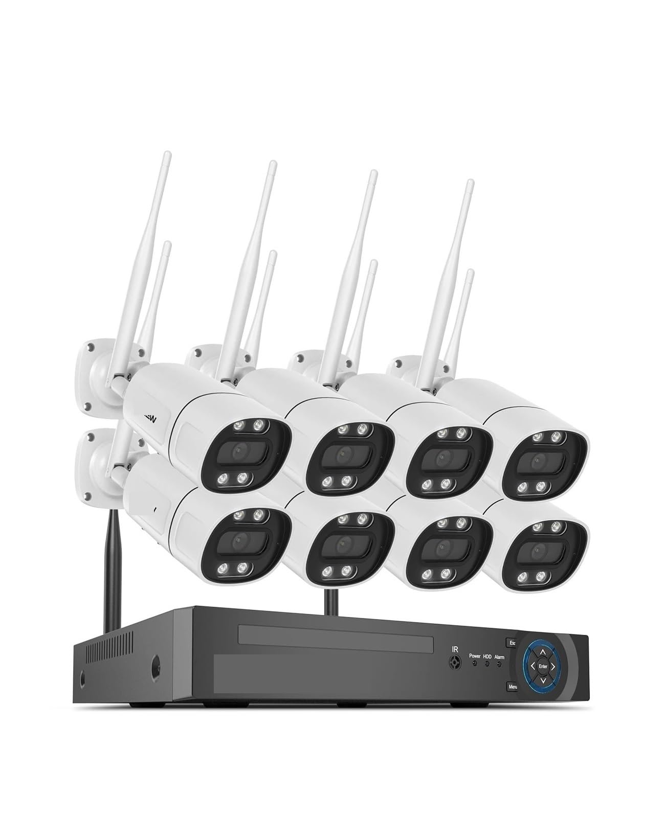 Caméra de vidéosurveillance sans fil WiFi 8CH 5MP
