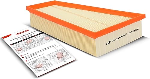 Miniatura 9 de A-Premium Filtro de aire del motor compatible con Infinit QX30 y Mercedes-Benz W205 B250, CLA250, GLA250, 2013-2020, panel flexible, reemplazo #