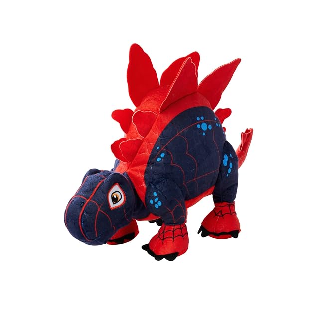 Simba - Peluche Spin Stegosaurus - Miles Morales versión Dinosaurio - Colores Vivos y Felpa Suave - Desde 0 Meses - Spidey and His Amazing Friends (6315870559)