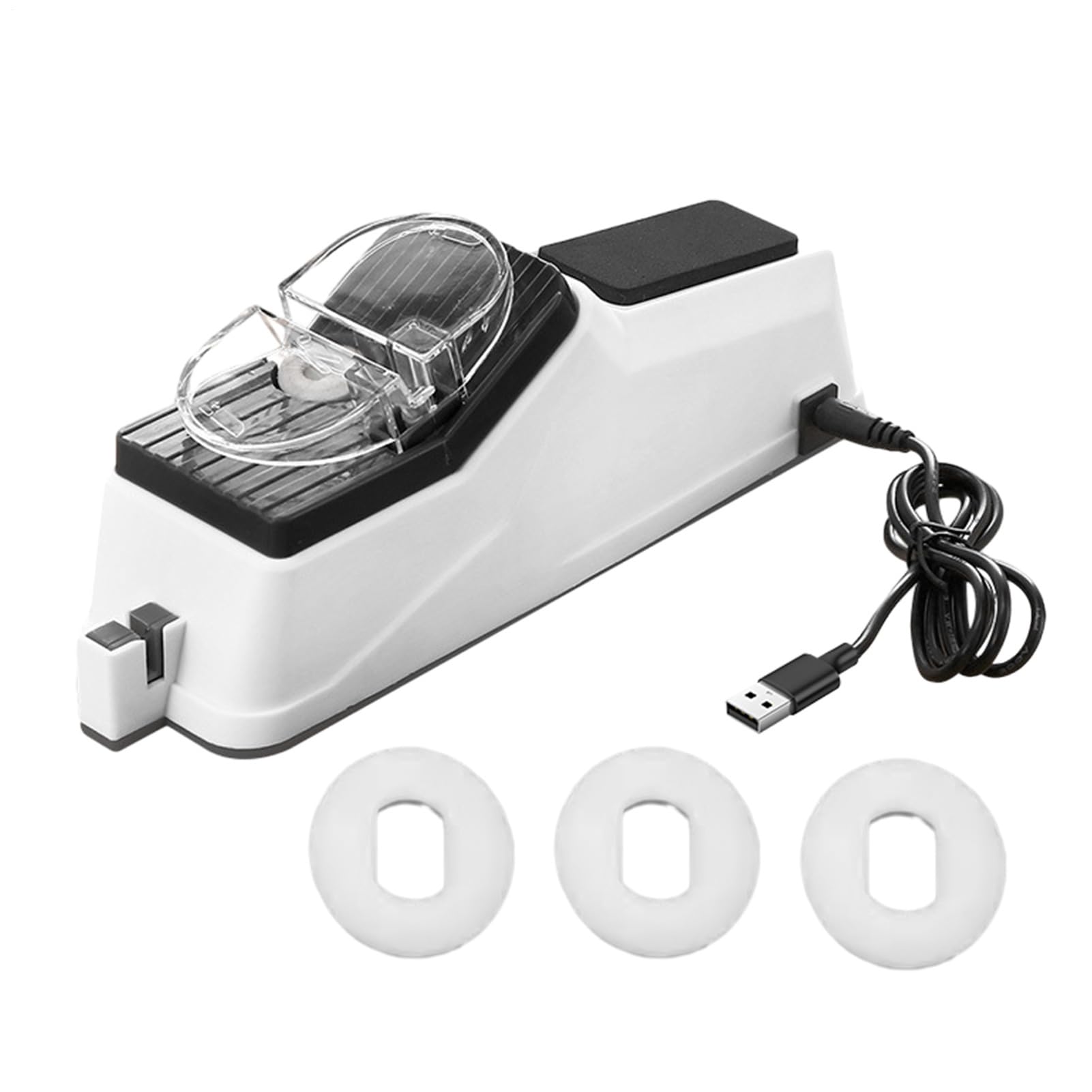 Aiguiseur de couteaux électrique : outils de chef de qualité, lame culinaire, maison, couverture de sécurité, bord | Affûtage et polissage rapides des couteaux pour la cuisine