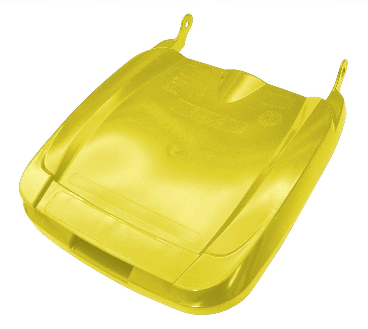 Conteneur à ordures SULO MGB 120 L, Gris/couvercle EURO.2 Jaune (22068+22386)