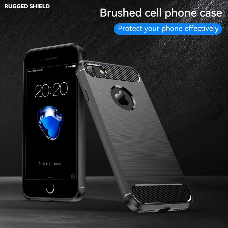 Image of Basic Case for iPhone 7, iPhone 8 (Carbon Fibre Black)