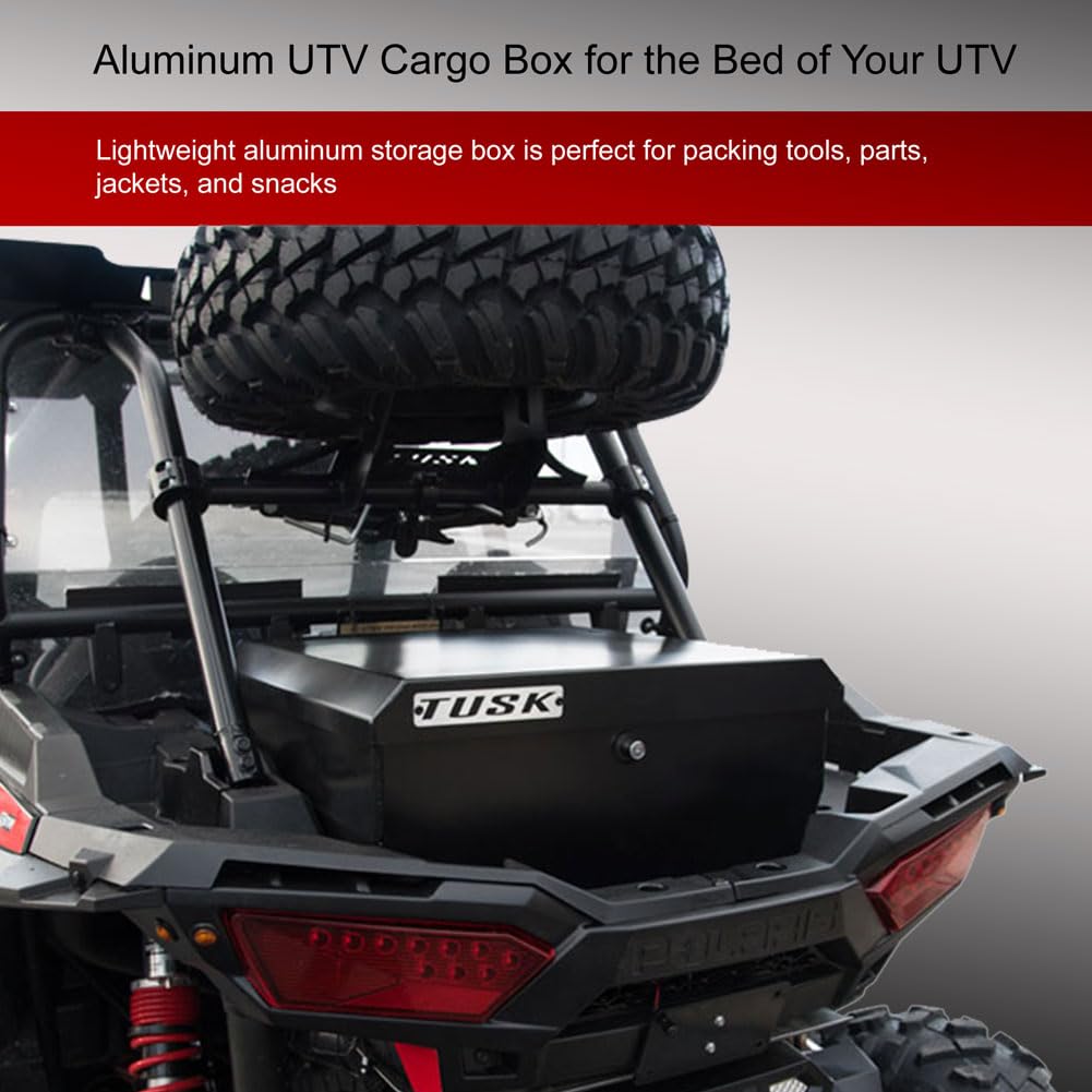 TUSK UTV Cargo Box Compatible with Polaris RZR XP/XP4 1000 2014-2021/RZR XP/XP4 Turbo/S 2016-2021
