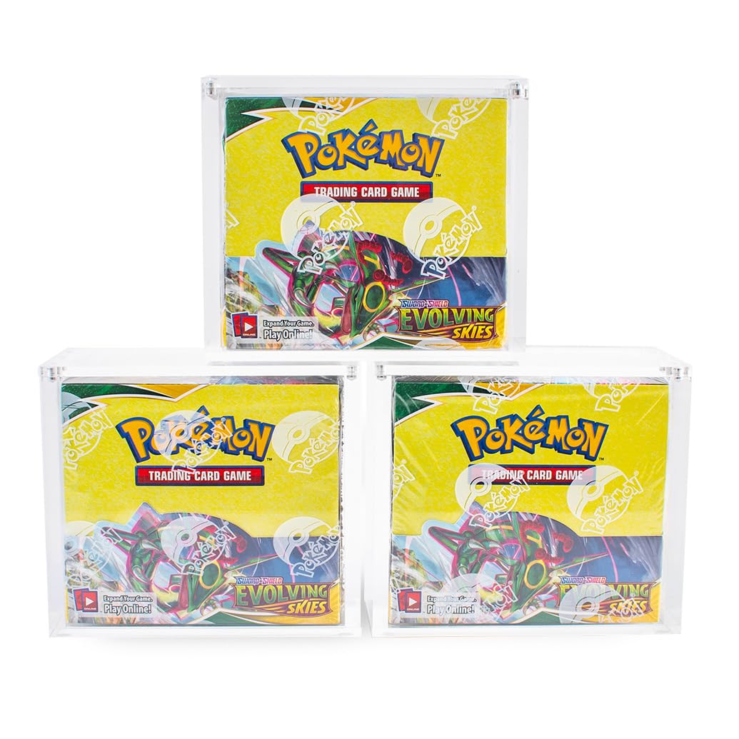 Premium Pokemon Booster Box Magnetic Acrylic Display CASE - Booster Box