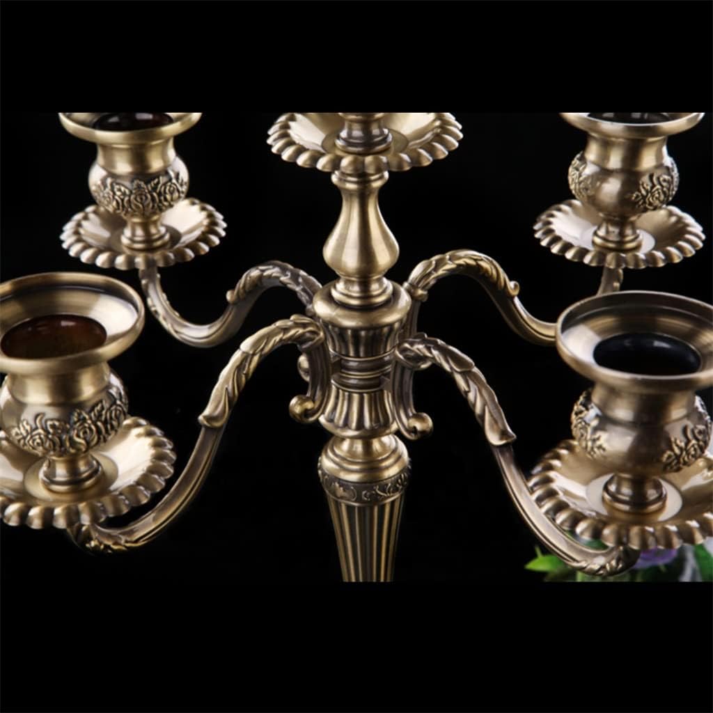 European Green Ancient Retro Home Furnishing is a Romantic Wedding Candlelight Dinner Bronze Alloy Candle Table