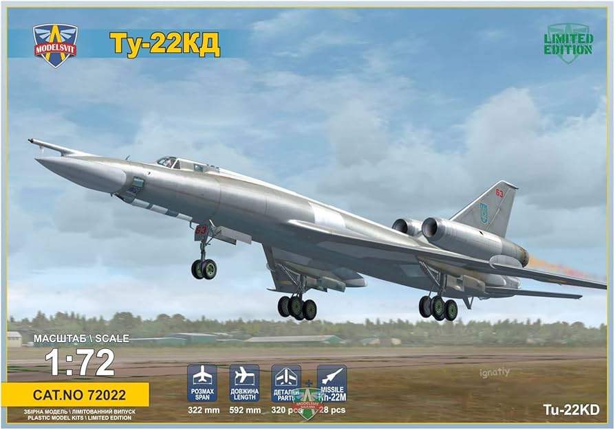 モデルスビット　1/72 Tu-22 KDP ModelSvit 1/72 TU-22 KPD 'Blinder' Bomber Model Kit Review