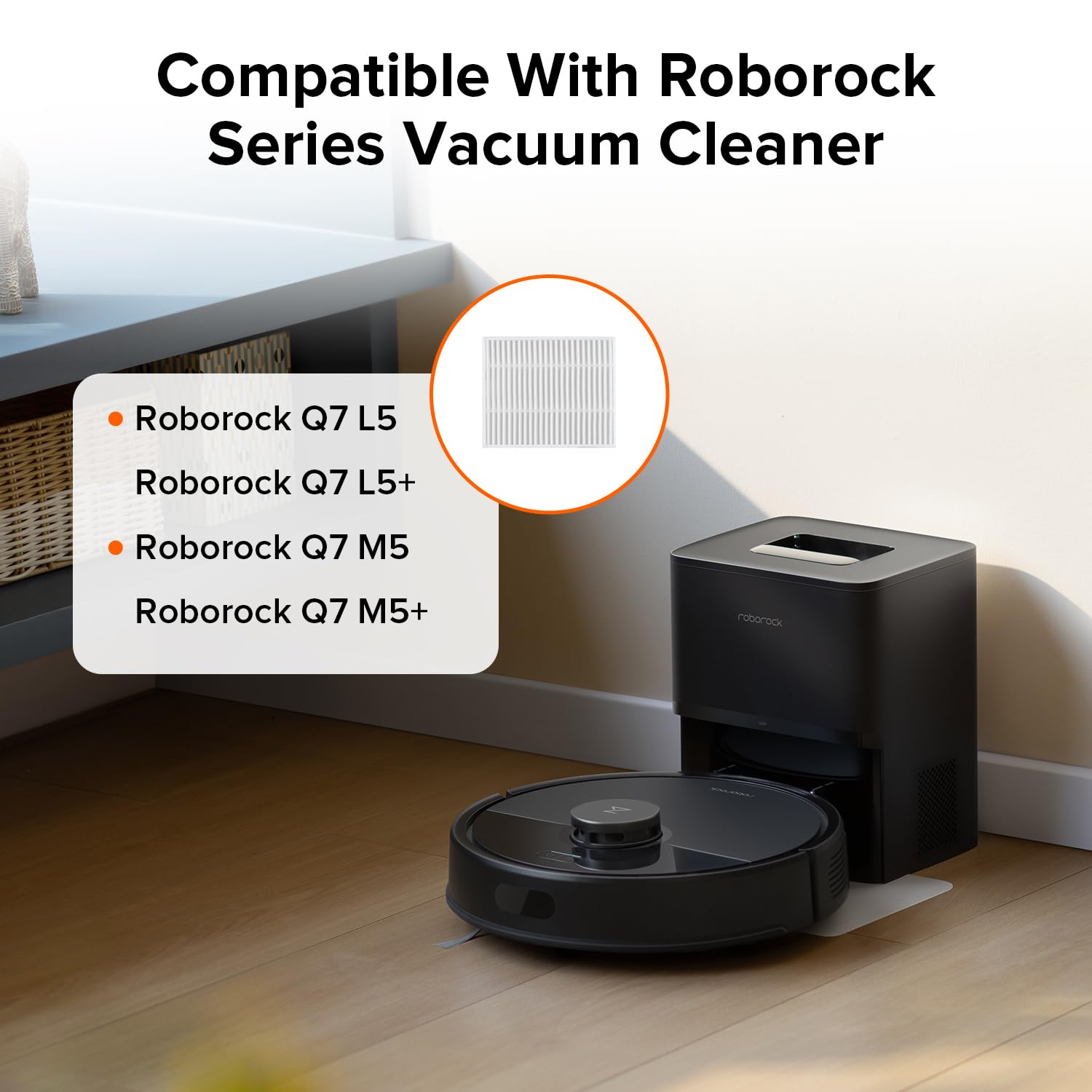 Lot De 5 Filtres Lavables Compatibles Roborock Q7 - Pour Un Air Plus Pur à La Maison !
