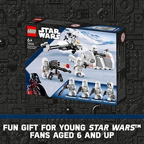 Star Wars Snowtrooper Battle Pack 75320; Toy Building Kit for Kids Aged 6 and up (105 Pieces) - Lego - Immagine 5