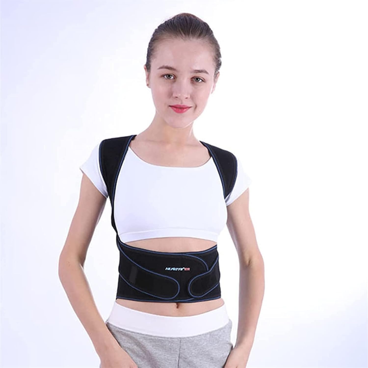 Corrector de Postura para Hombre y Mujer, Soporte de espalda for clavícula y columna vertebral, alisador de espalda vertical ajustable, previene la escoliosis, mejora la postura de la espalda(XX-Large