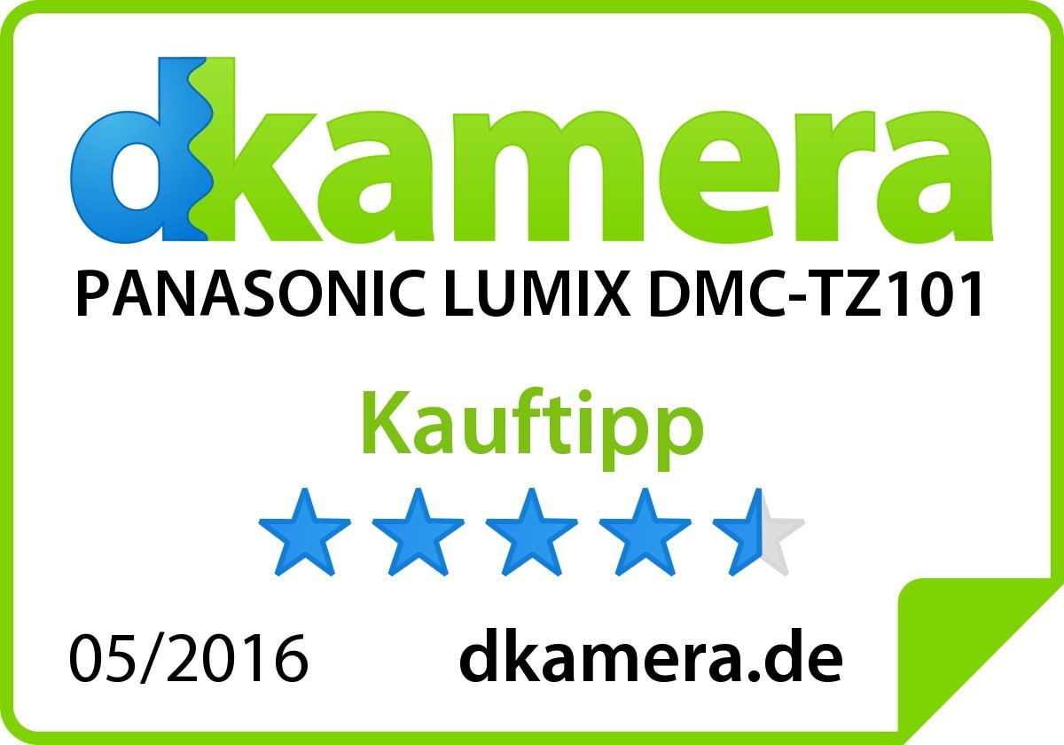 Panasonic appareil photo Lumix DMC-TZ101EGK Prime Voyage Zoom (20.1 mégapixels, 10x opt. Zoom, 7,6 cm (3 pouces) écran, 4K photo 30B / s, après mise au point, 4K25p vidéo viseur) noir