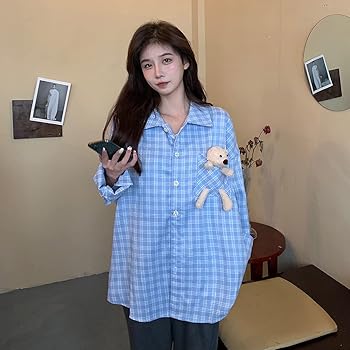 テディベア チェック柄シャツ付き テディベア チェック柄シャツ付き